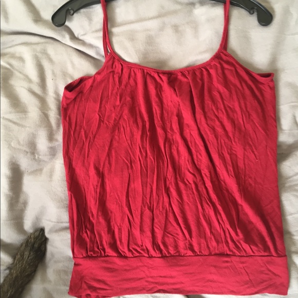3/$15 Deep V back strappy banded tank - Picture 3 of 4
